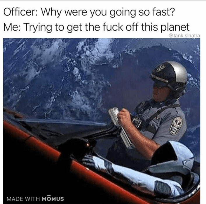 officer: why were you going so fast?
