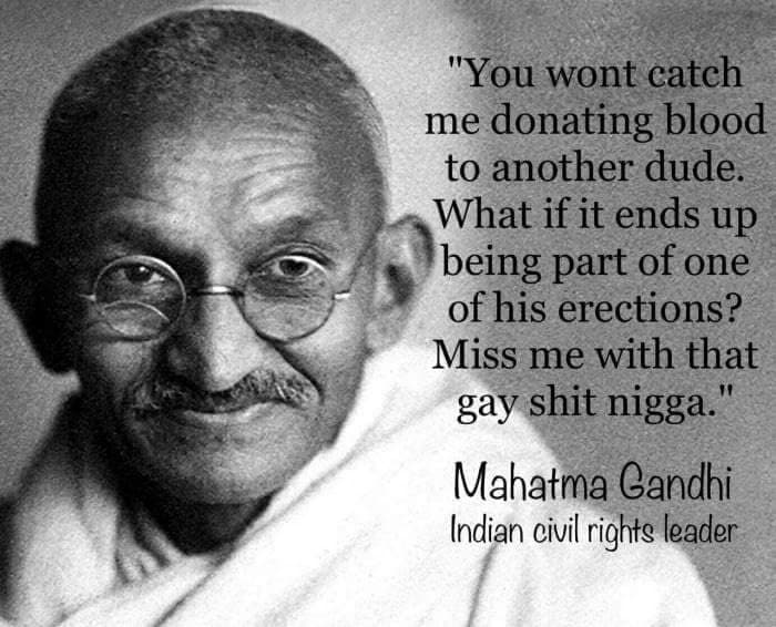 you wont catch me donating blood to another dude.