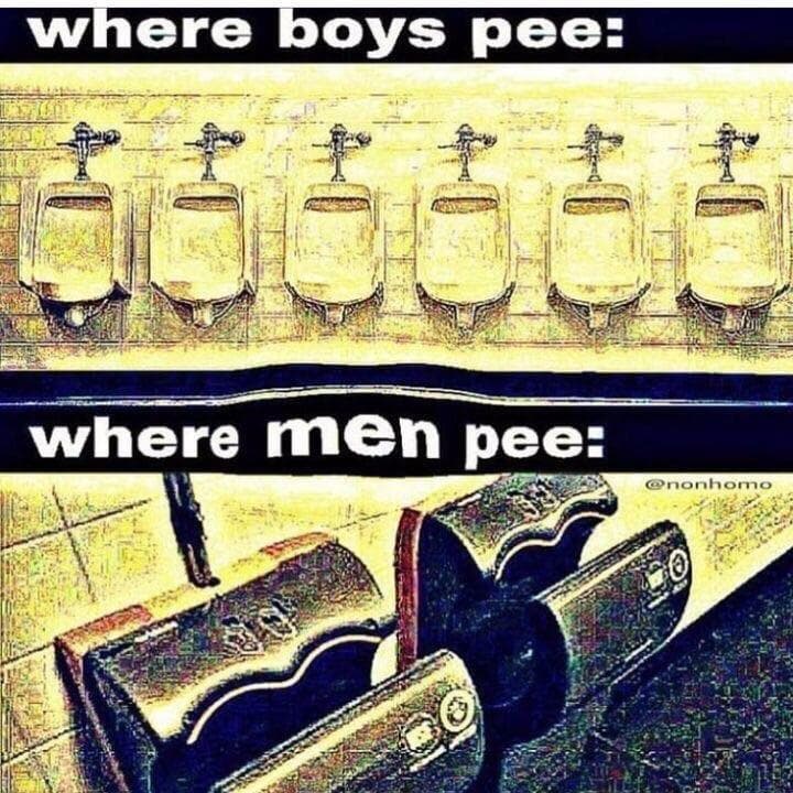 where boys pee: