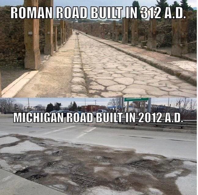 roman road built in 312 a.d.