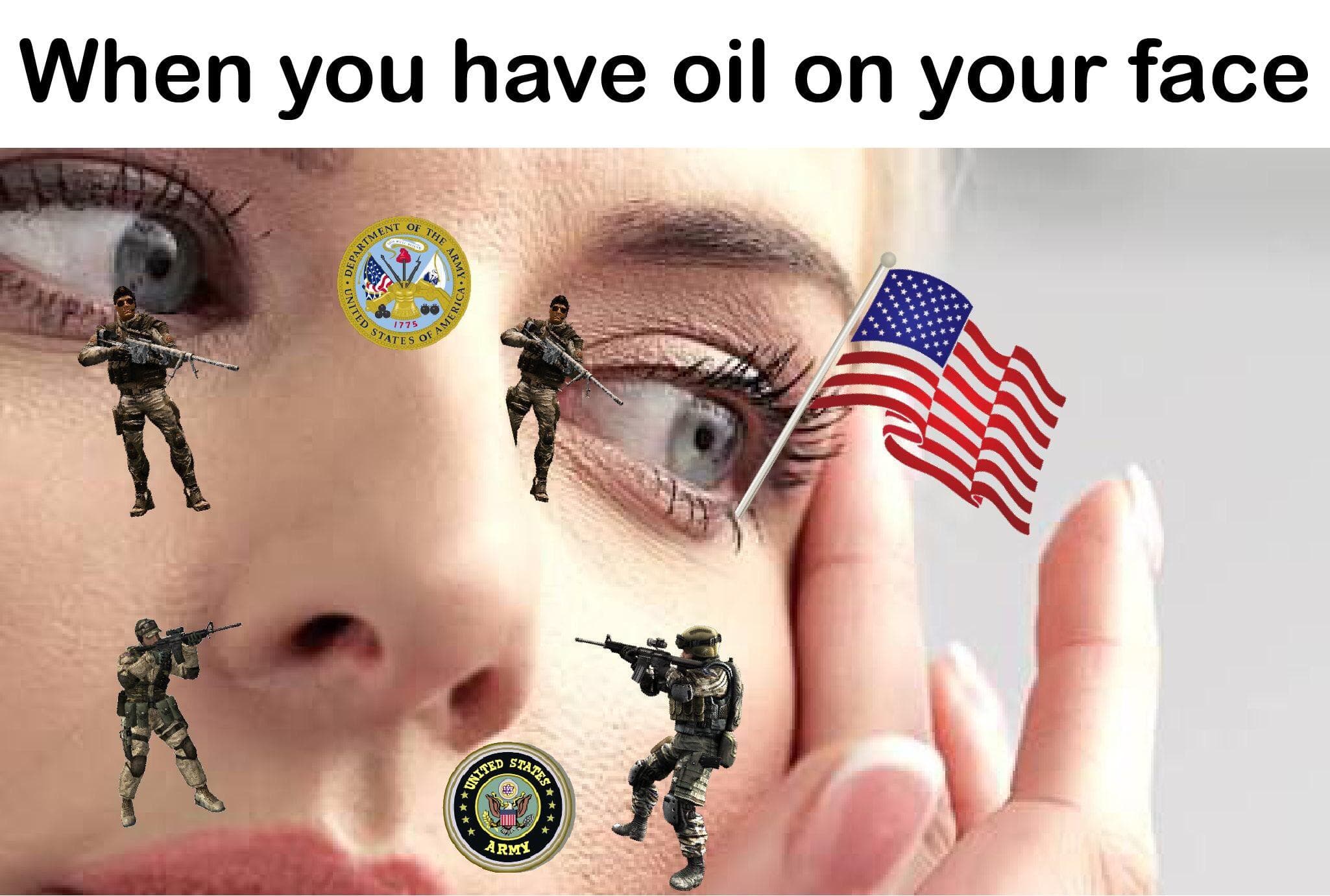 when you have oil on your face