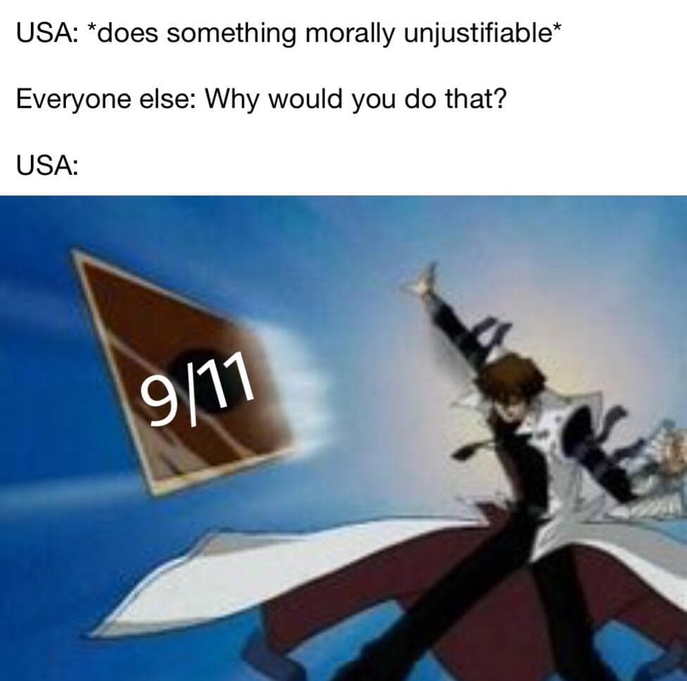 usa: *does something morally unjustifiable*
