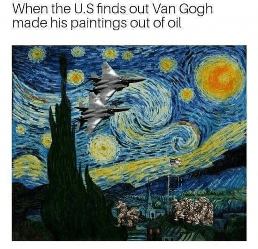 when the u.s finds out van gogh made his paintings out of oil