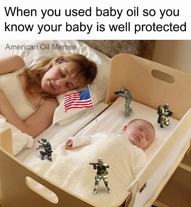 when you used baby oil so you know your baby is well protected