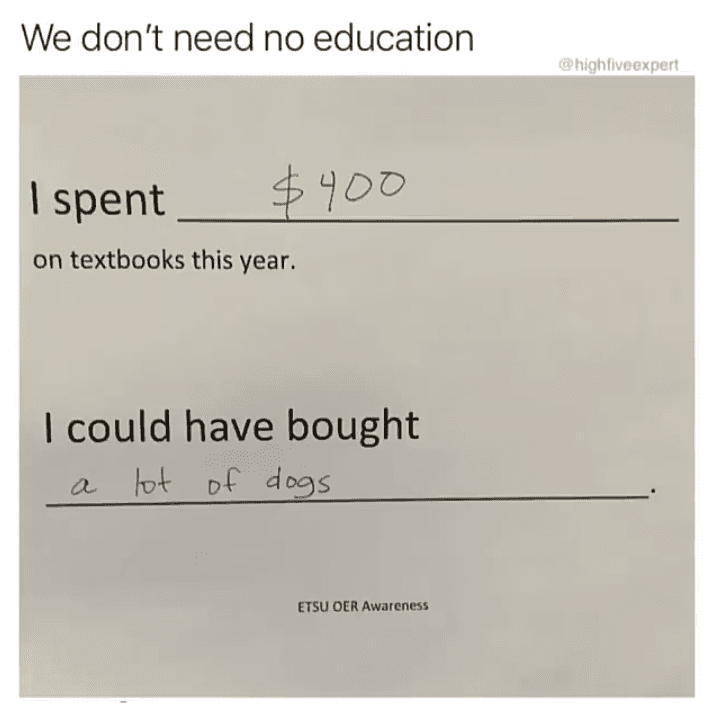 we don't need no education