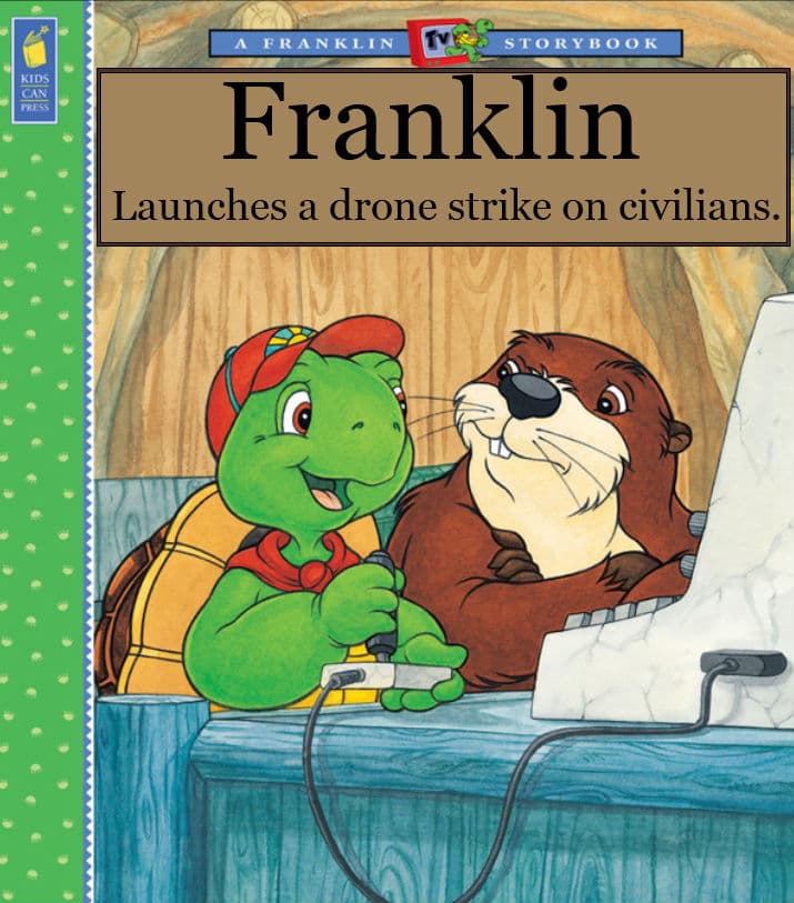 franklin launches a drone strike on civilians.