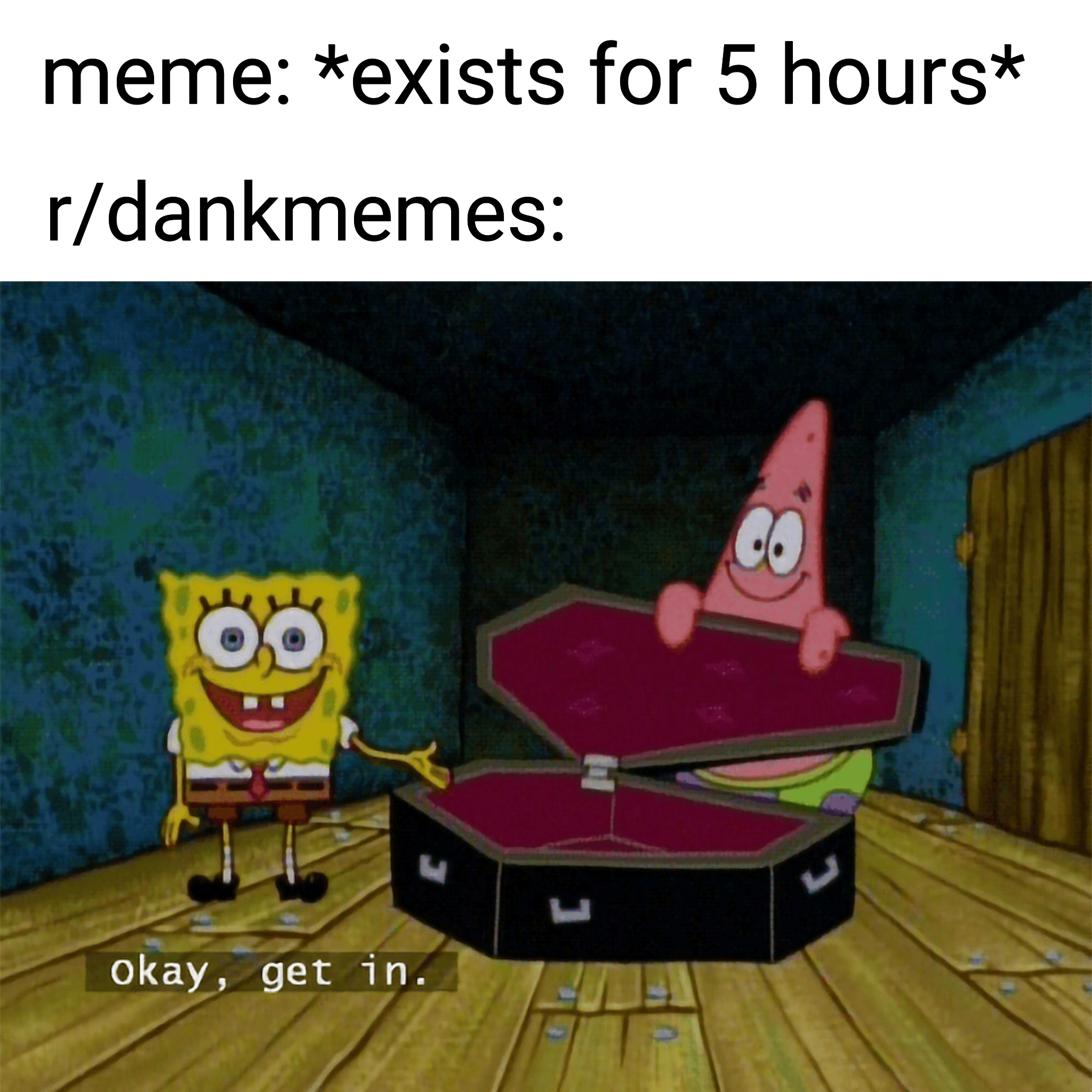 meme: *exists for 5 hours*