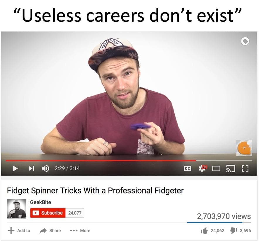 useless careers don't exist