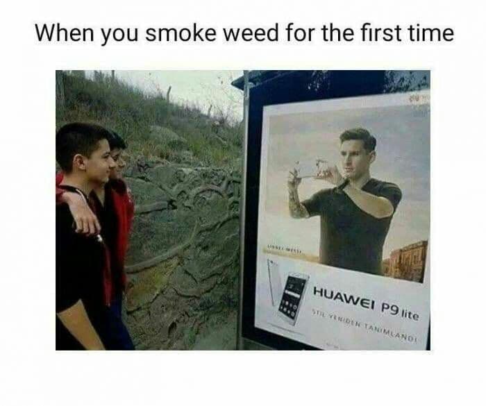 when you smoke weed for the first time