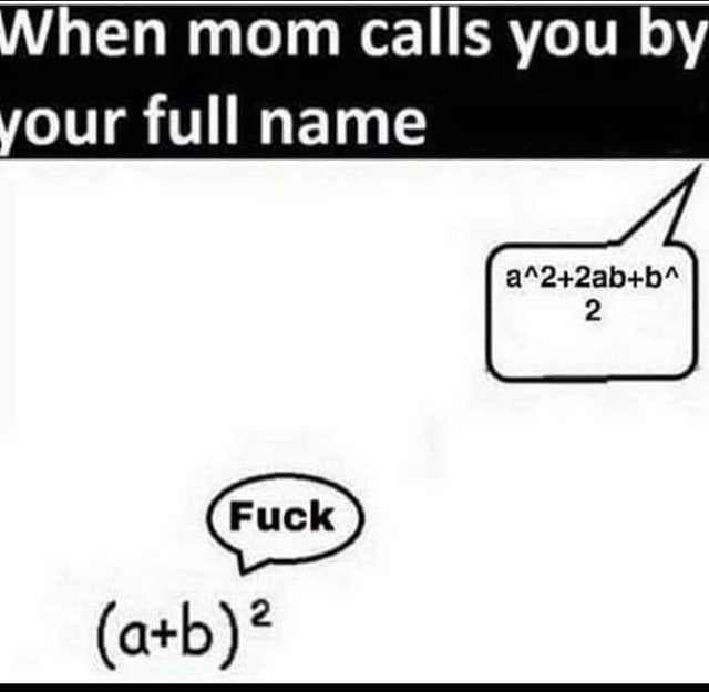 when mom calls you by your full name